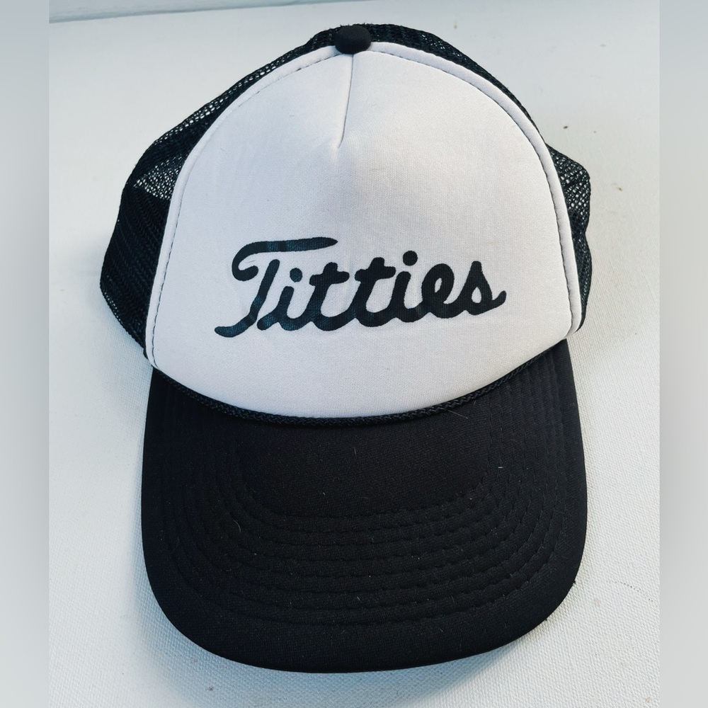Otto Funny Adult Humor Black & White Mesh Adjustable Snap Back Hat Ball Cap